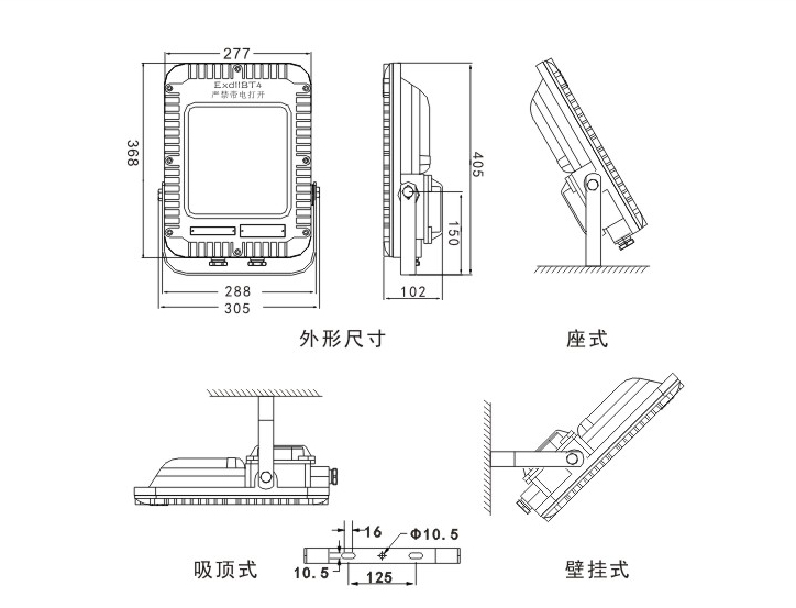  LED防爆泛光燈